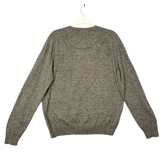 NORDSTROM Mens Shop Green Cashmere Blend V-Neck Long Sleeve Sweater SIZE LARGE - Picture 2 of 10
